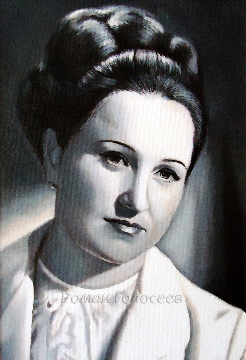 "Алла Васильевна. к дню рождения", 61х45, холст, масло, 19.05.2012