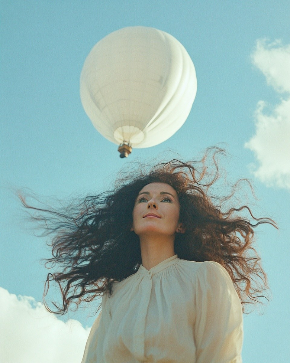 Нейрофотосессия для Марины. Сказочный образ девушки на шаре. ФотоХудожник Харитонова Ирина г. Санкт-Петербург