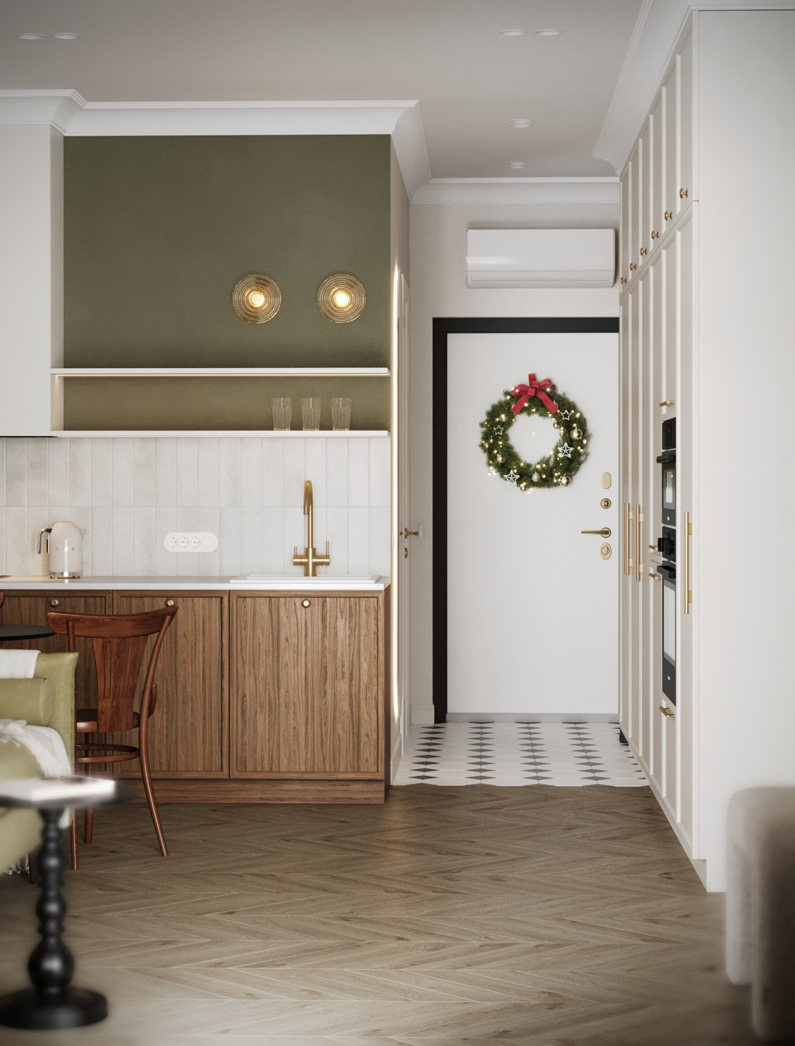 3Д визуализация квартиры ЖК Достижение 24 m². Заказать 3Д визуализацию интерьеров — Дарья Веденёва