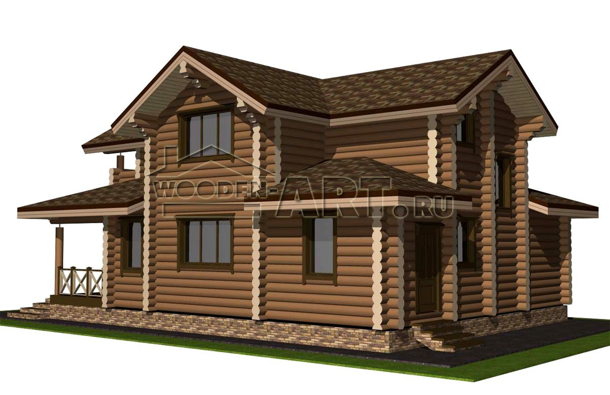 «Хорошево» 219 кв. м. Проекты деревянных домов. Архитектор Ольга Мальцева