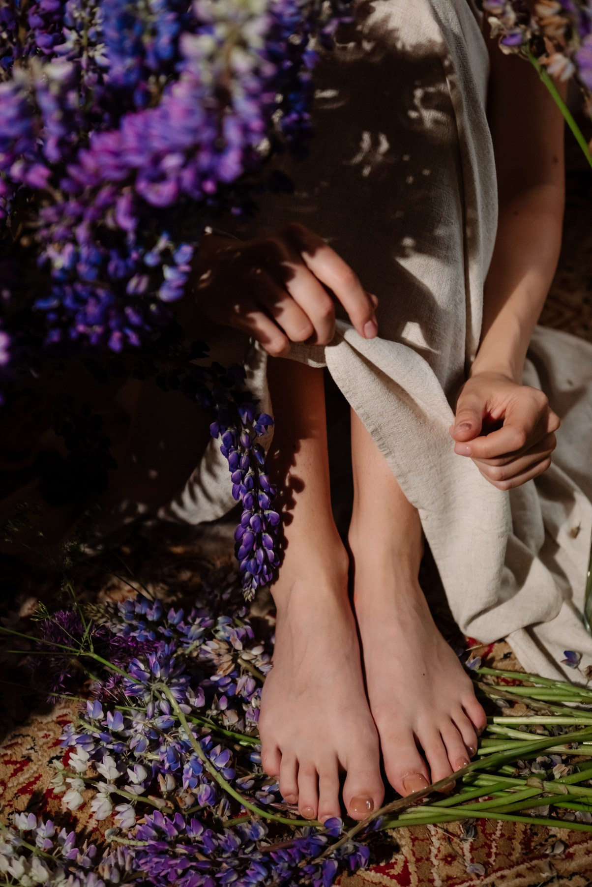 Индивидуальная. С люпинами. Свадебный и сеейный фотограф в Санкт-Петербурге Елена Худякова