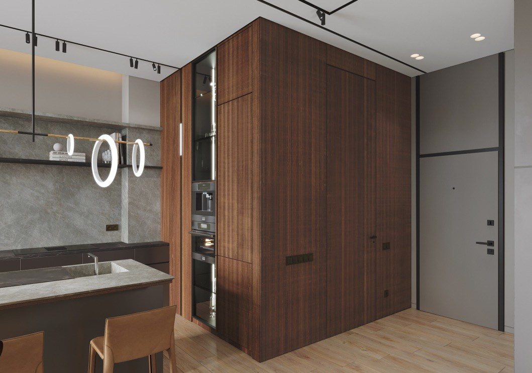 Клубный дом в парке в Москве «Река». Интерьеры и архитекура