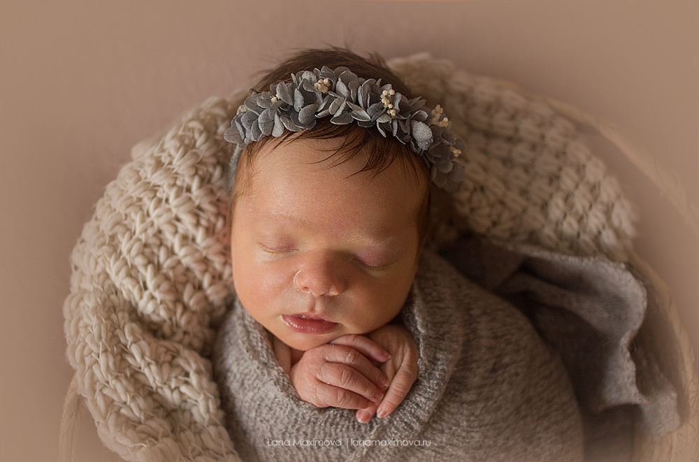 София 9 дней. Фотограф новорождённых малышей и детский фотограф В Казани Лана Максим