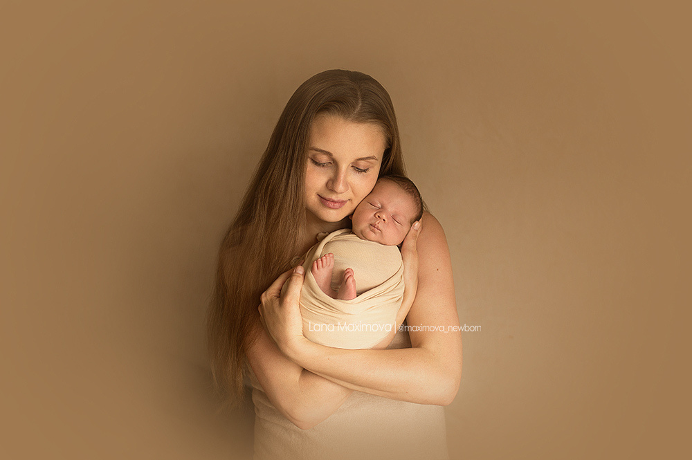 Марк 10 дней. Фотограф новорождённых малышей и детский фотограф В Казани Лана Максим
