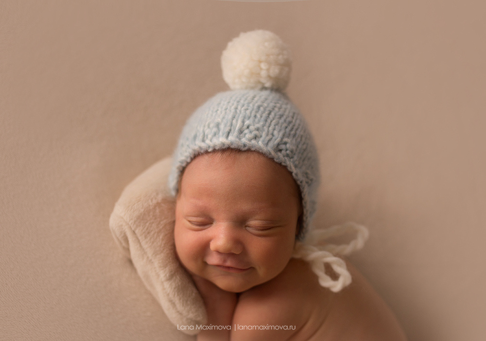Фотосессия новорождённого. Фотограф новорождённых малышей и детский фотограф В Казани Лана Максим