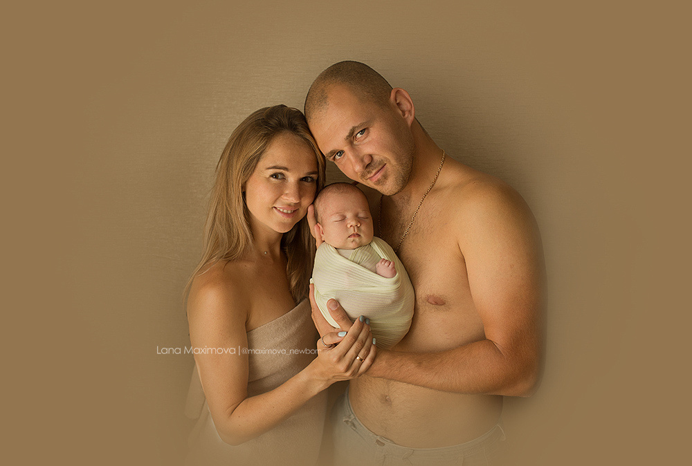 Мия 13 дней. Фотограф новорождённых малышей и детский фотограф В Казани Лана Максим