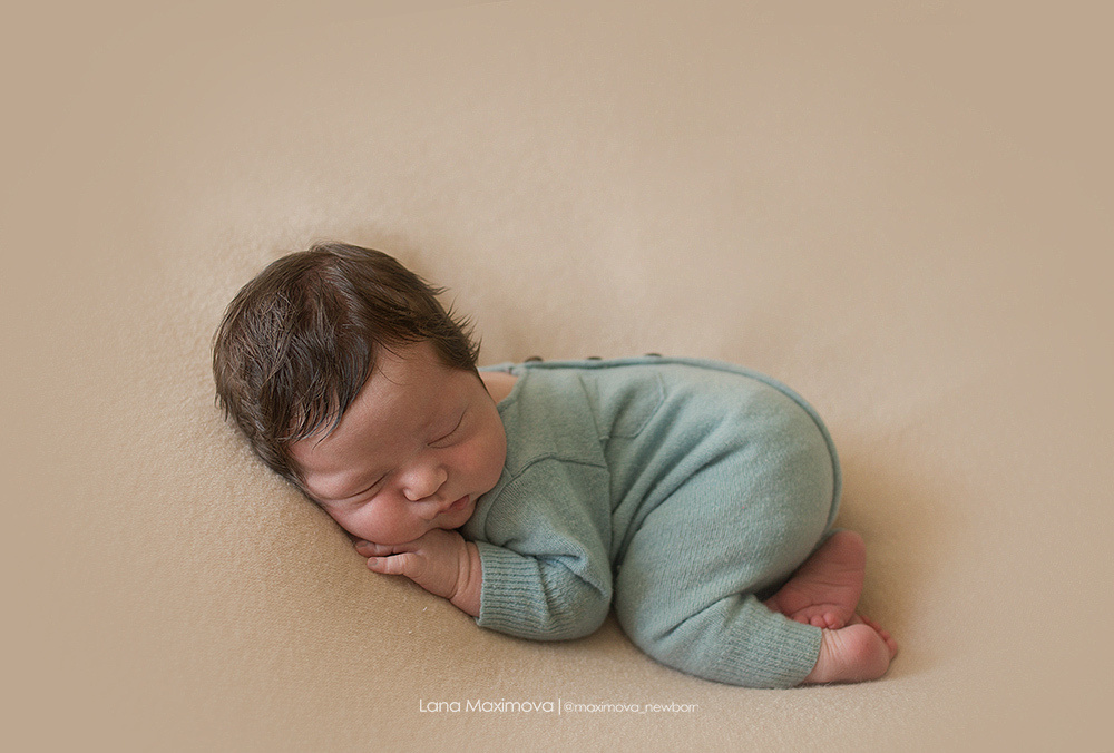 Леон 8 дней. Фотограф новорождённых малышей и детский фотограф В Казани Лана Максим