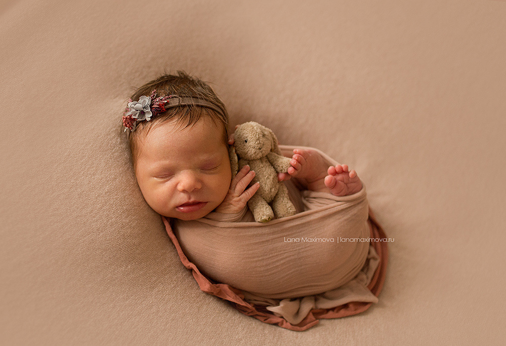 София 9 дней. Фотограф новорождённых малышей и детский фотограф В Казани Лана Максим