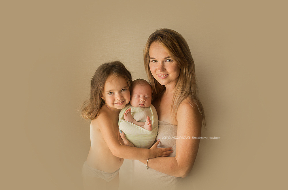 Мия 13 дней. Фотограф новорождённых малышей и детский фотограф В Казани Лана Максим