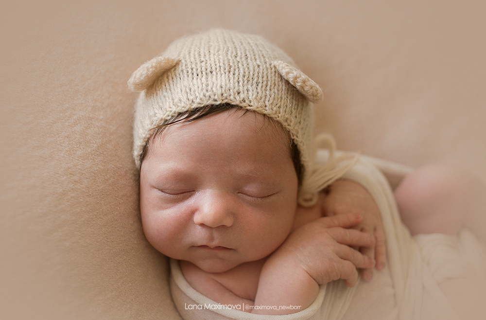 Леон 8 дней. Фотограф новорождённых малышей и детский фотограф В Казани Лана Максим