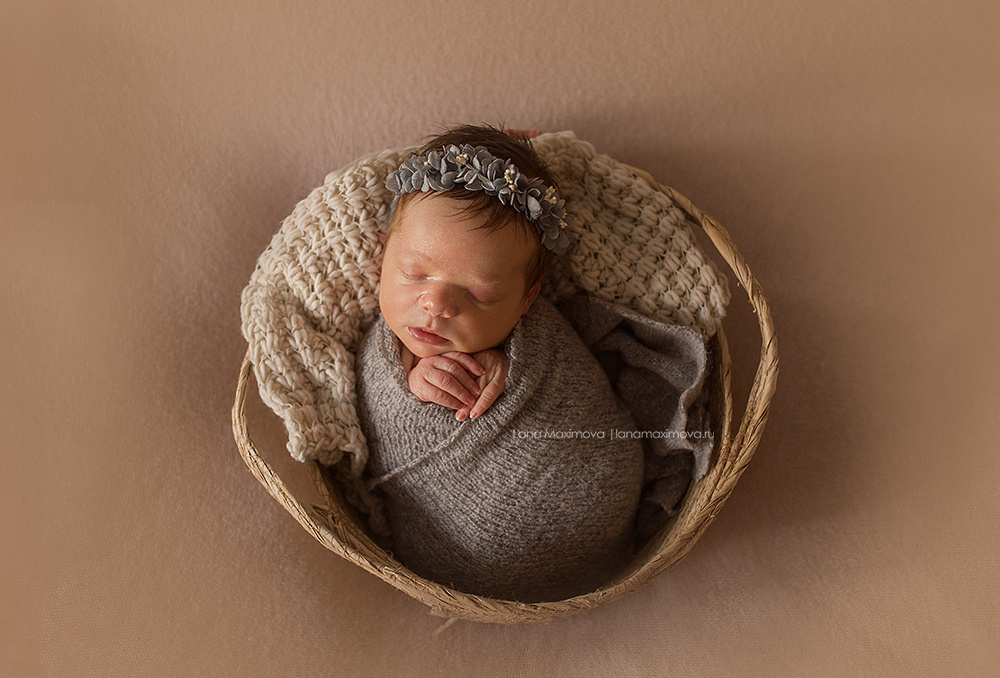 София 9 дней. Фотограф новорождённых малышей и детский фотограф В Казани Лана Максим