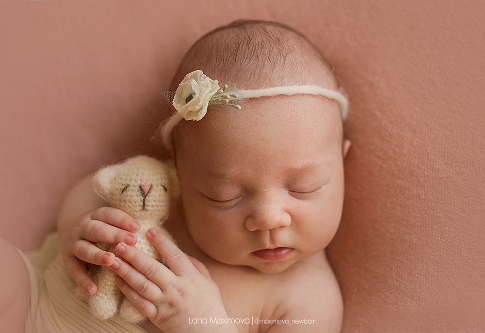 Мия 13 дней. Фотограф новорождённых малышей и детский фотограф В Казани Лана Максим