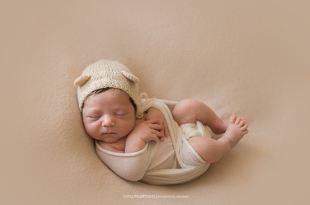 Леон 8 дней. Фотограф новорождённых малышей и детский фотограф В Казани Лана Максим