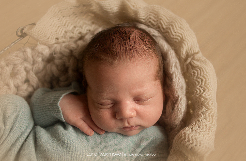 Марк 10 дней. Фотограф новорождённых малышей и детский фотограф В Казани Лана Максим