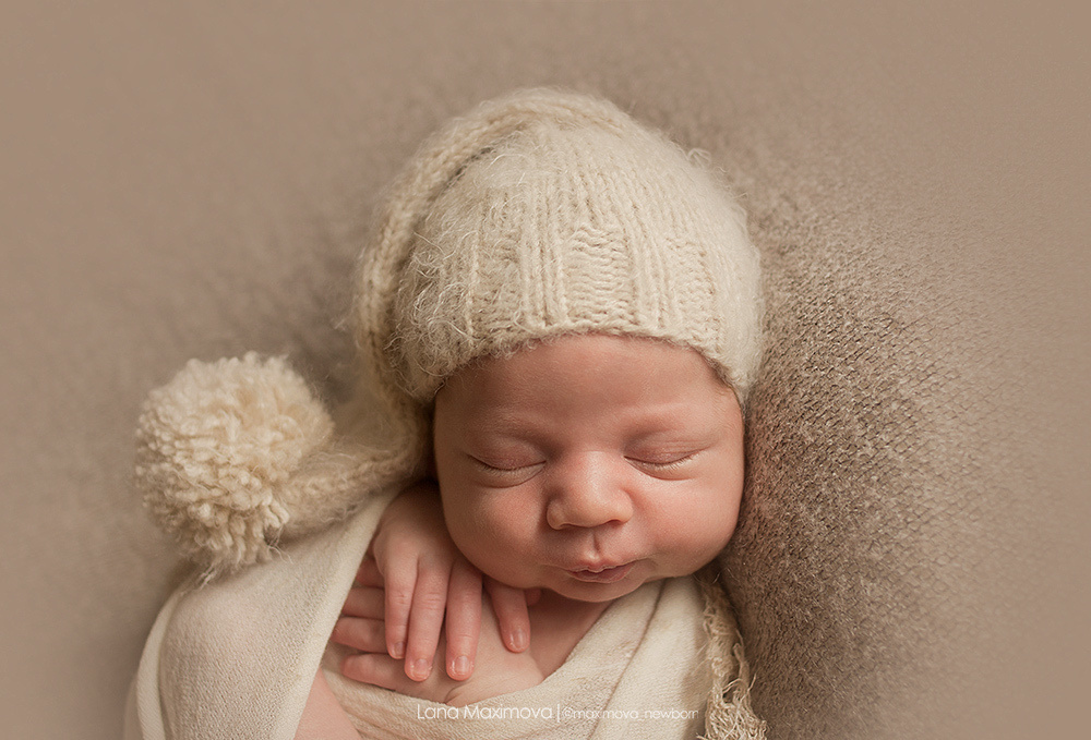 Марк 10 дней. Фотограф новорождённых малышей и детский фотограф В Казани Лана Максим
