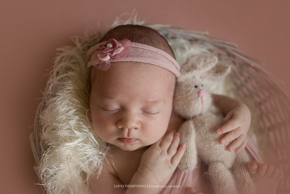 Мия 13 дней. Фотограф новорождённых малышей и детский фотограф В Казани Лана Максим