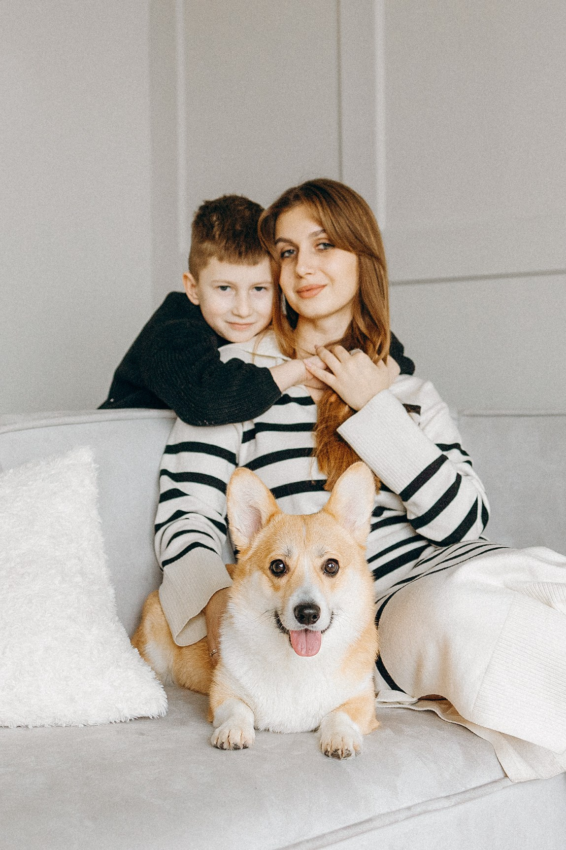 Семья с корги. Фотограф. Фотограф-анималист. Москва