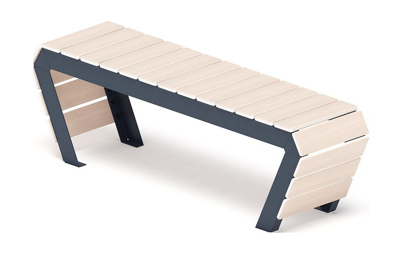 Скамья - МФ 42.02.04-11 (Беленый дуб) Г:380 (под анкера) Габариты (ШхДхВ): 1550x380x475 мм Зона безопасности, мм: 2550х1580