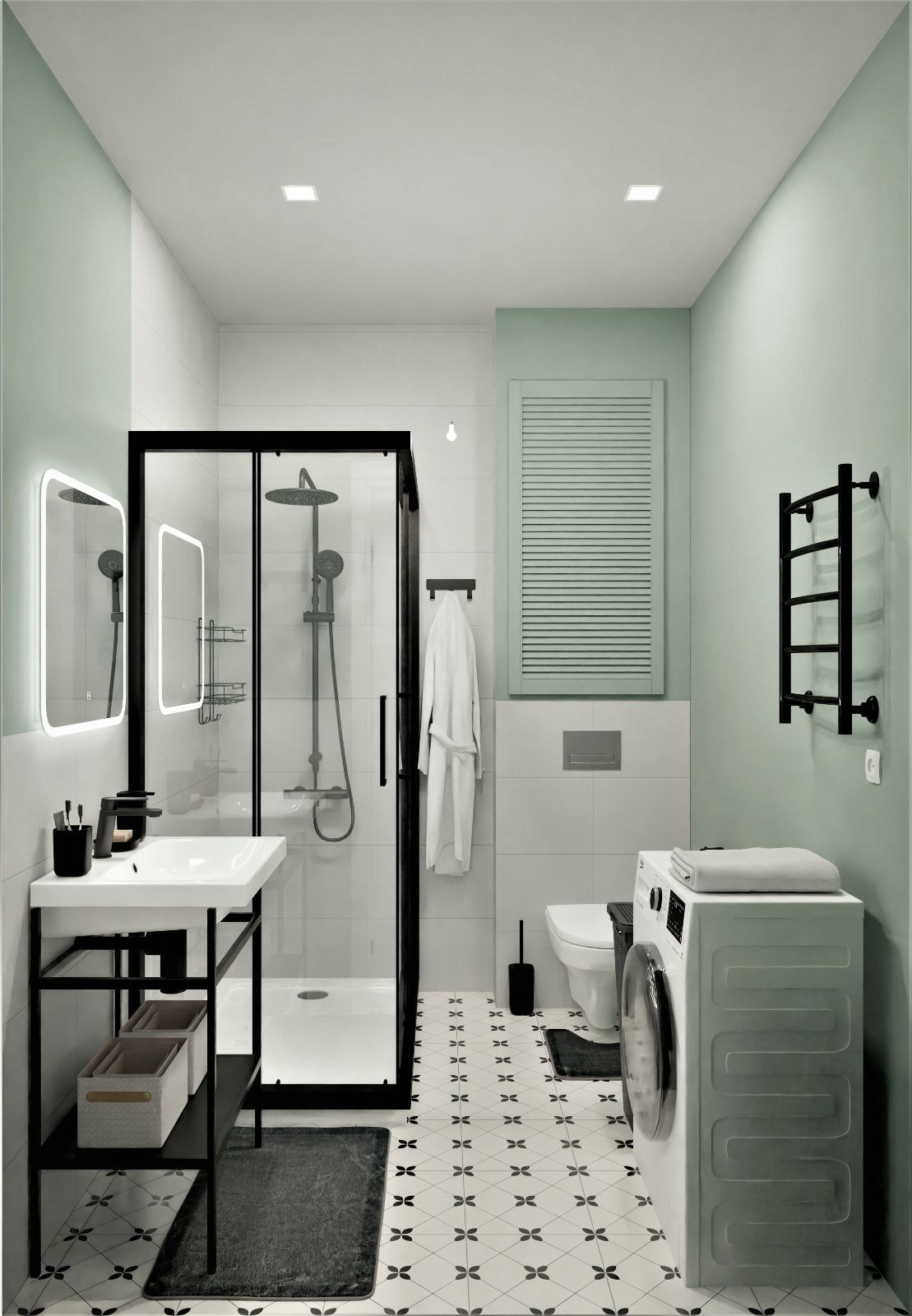 Примеры работ по дизайну ванных нашей студии. Дизайн-интерьера