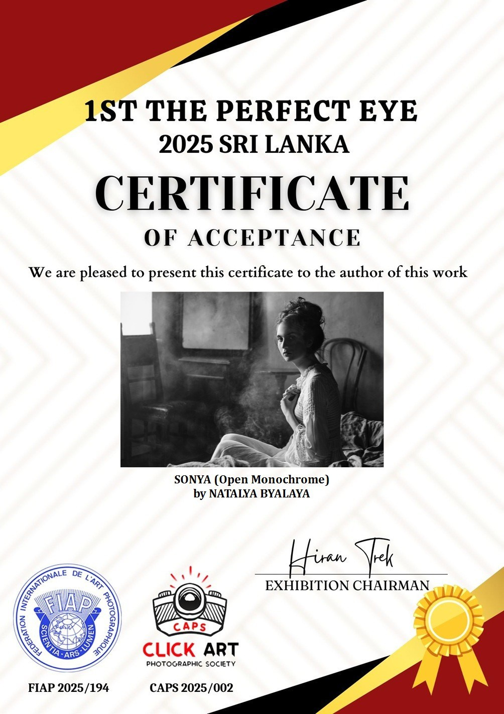 Награды. Портретный фотограф из Санкт-Петербурга Наталья Бялая