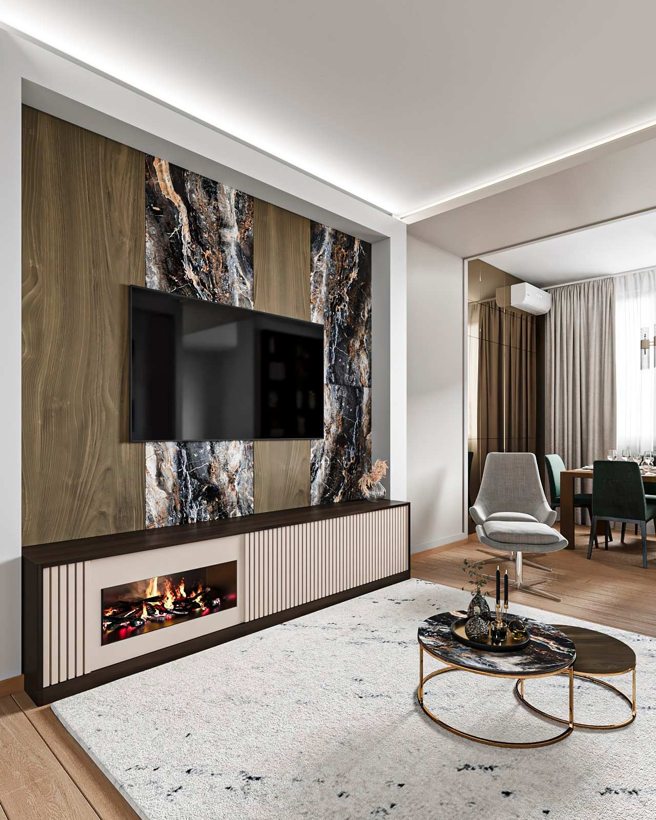 APPARTAMENTO SUN, MOSCA. Irina Balykina — Interior 3D Visualisation