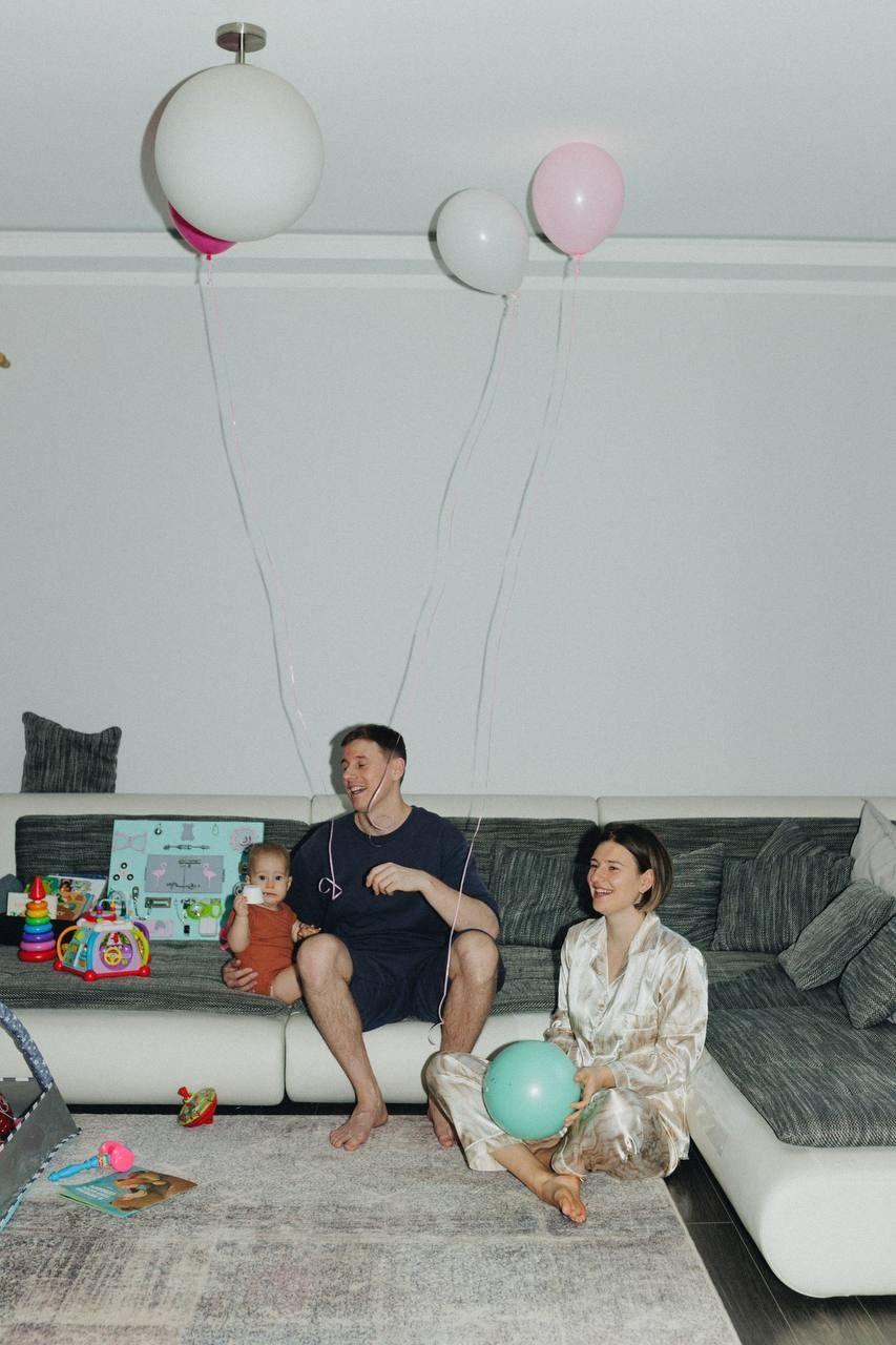 Первый день рождения. Семейный LIFESTYLE фотограф в Москве