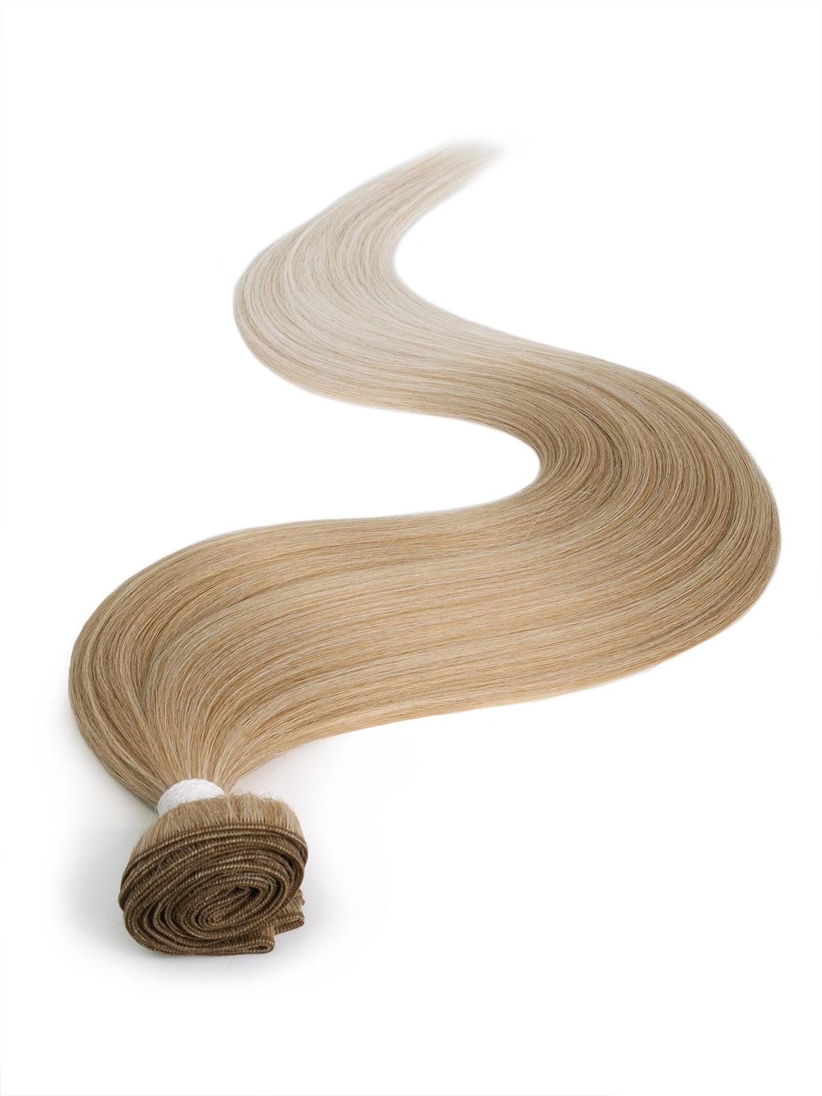 Предметная съёмка — пряди для наращивания волос, золотистый блонд.