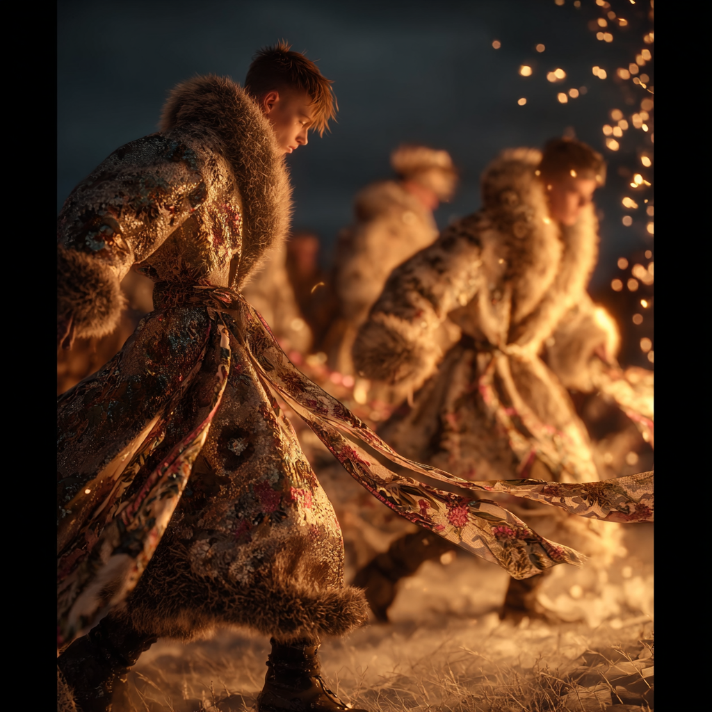 Создание AI контента в традиционной русской эстетике, серия образов Масленицы