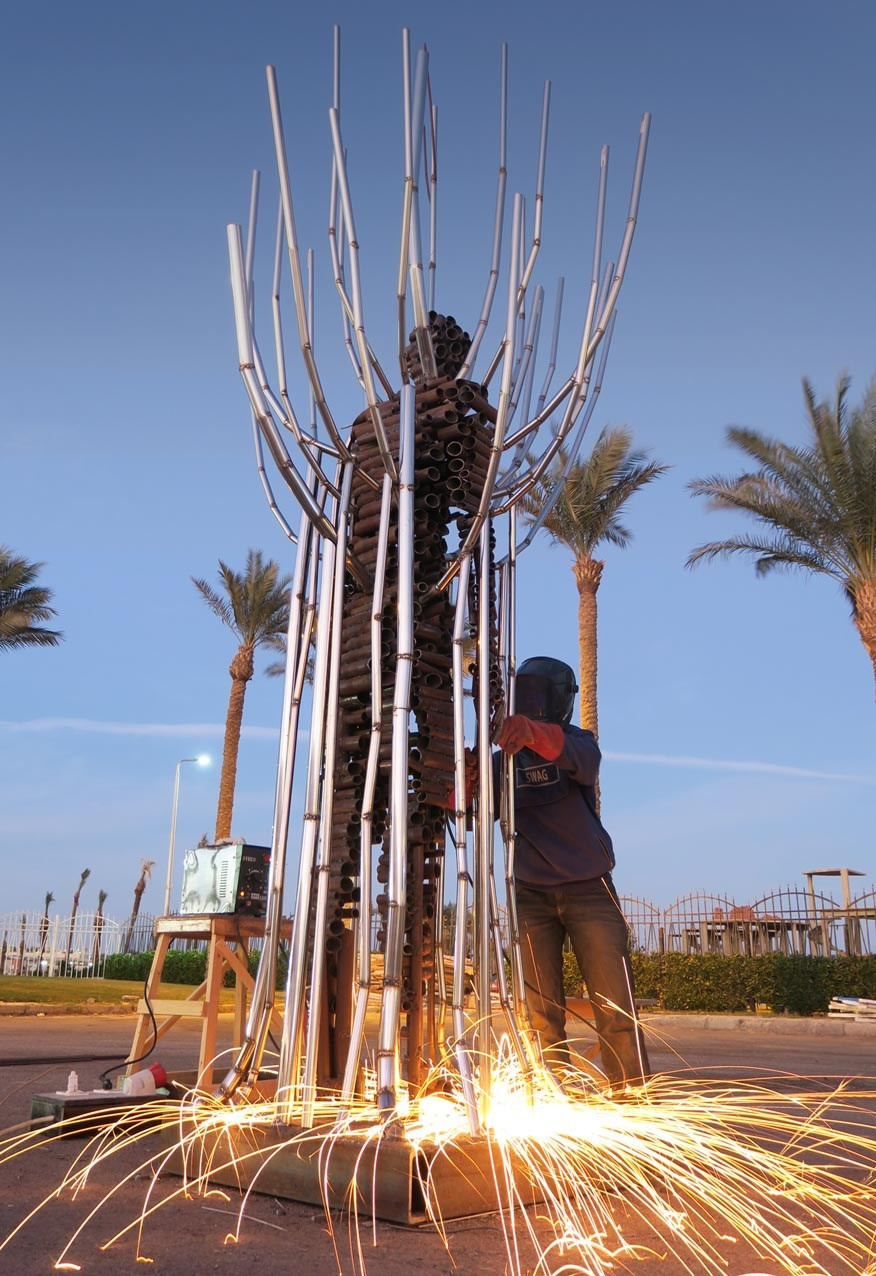 Человек дерево / Египет/ Хургада / 2018. Художник — скульптор Антонина Фатхуллина