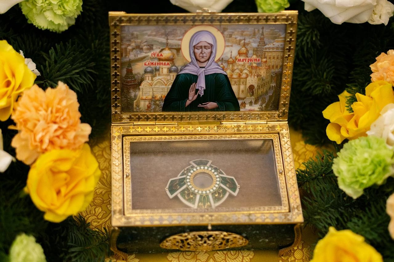 В наш храм доставлен ковчег с частицей мощей Блаженной Матроны Московской. Саратовское Северо-Западное благочиние