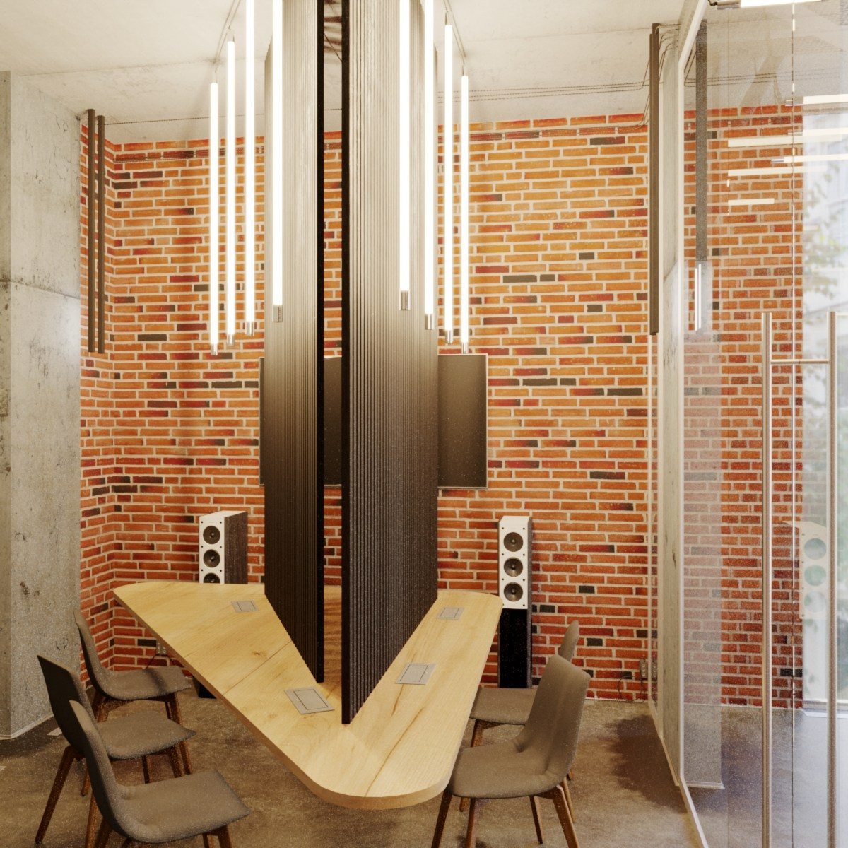 Офис Loft. 3D-визуализации