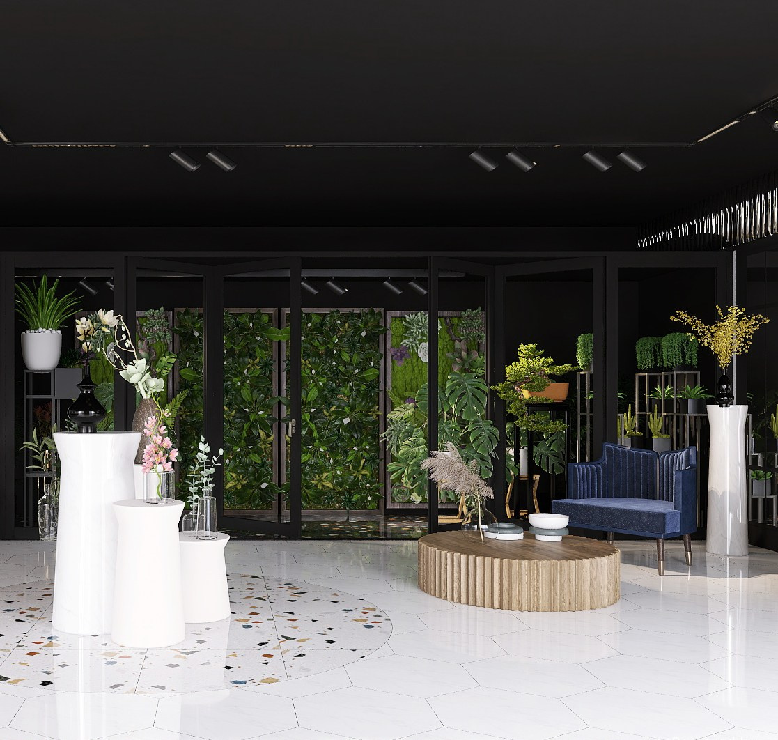 Интерьер цветочного салона в Дубаи