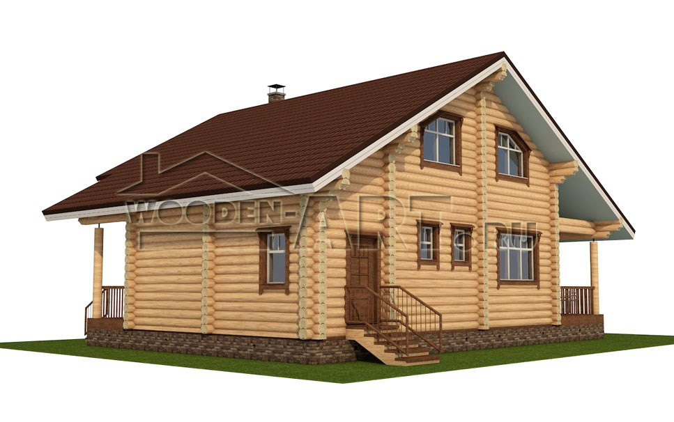 «Дмитровка» 209 кв. м. Проекты деревянных домов