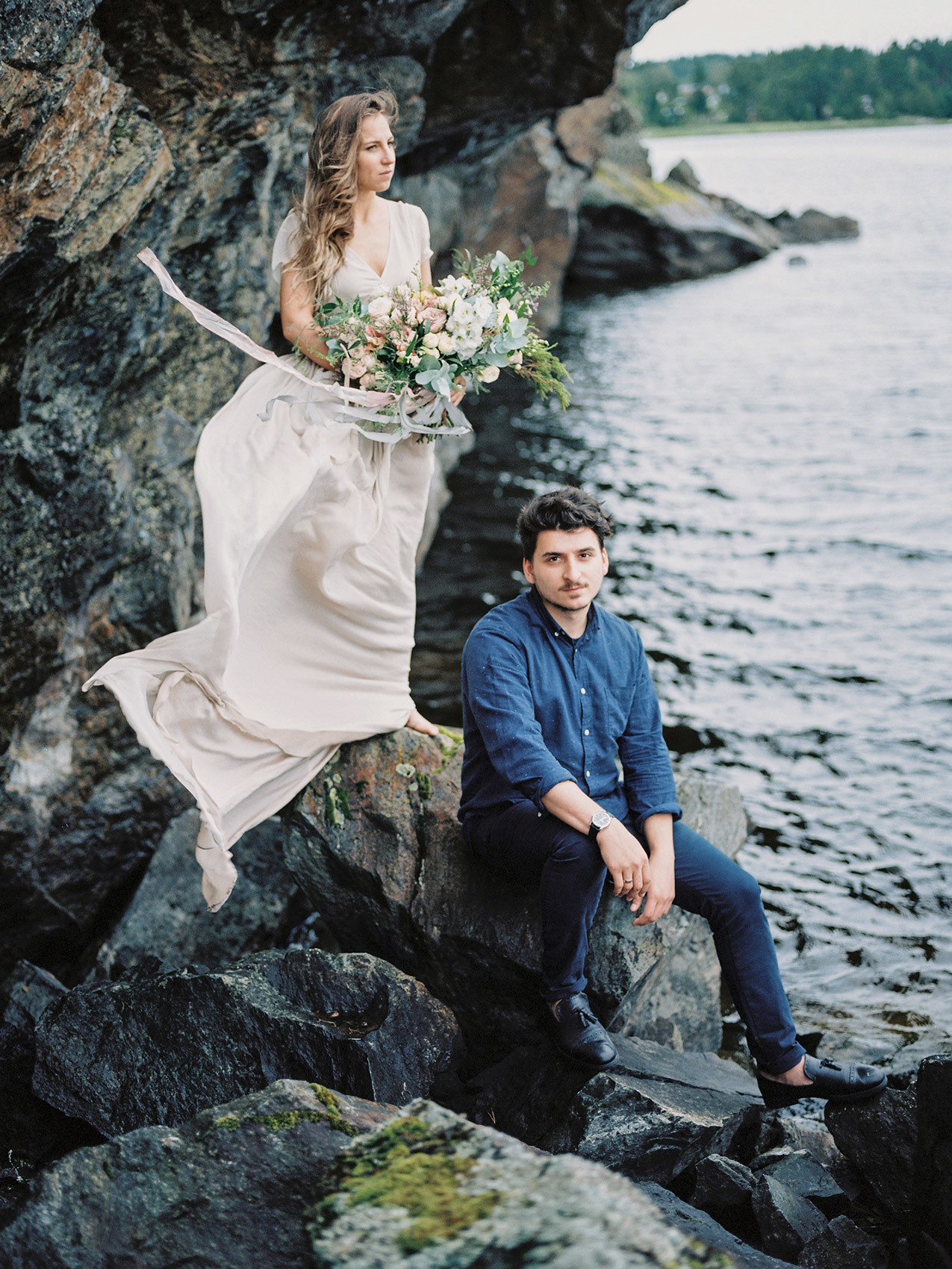 Wild clifs. Свадебный Fine Art фотограф в Санкт-Петербурге