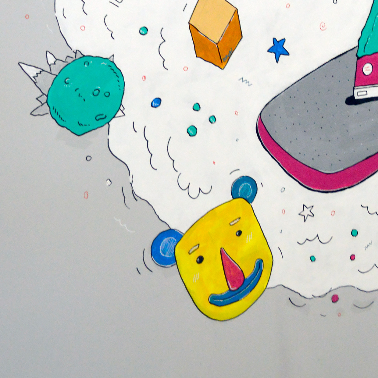 Drawing in the interior. Графический дизайнер и иллюстратор Айрат Давлетшин