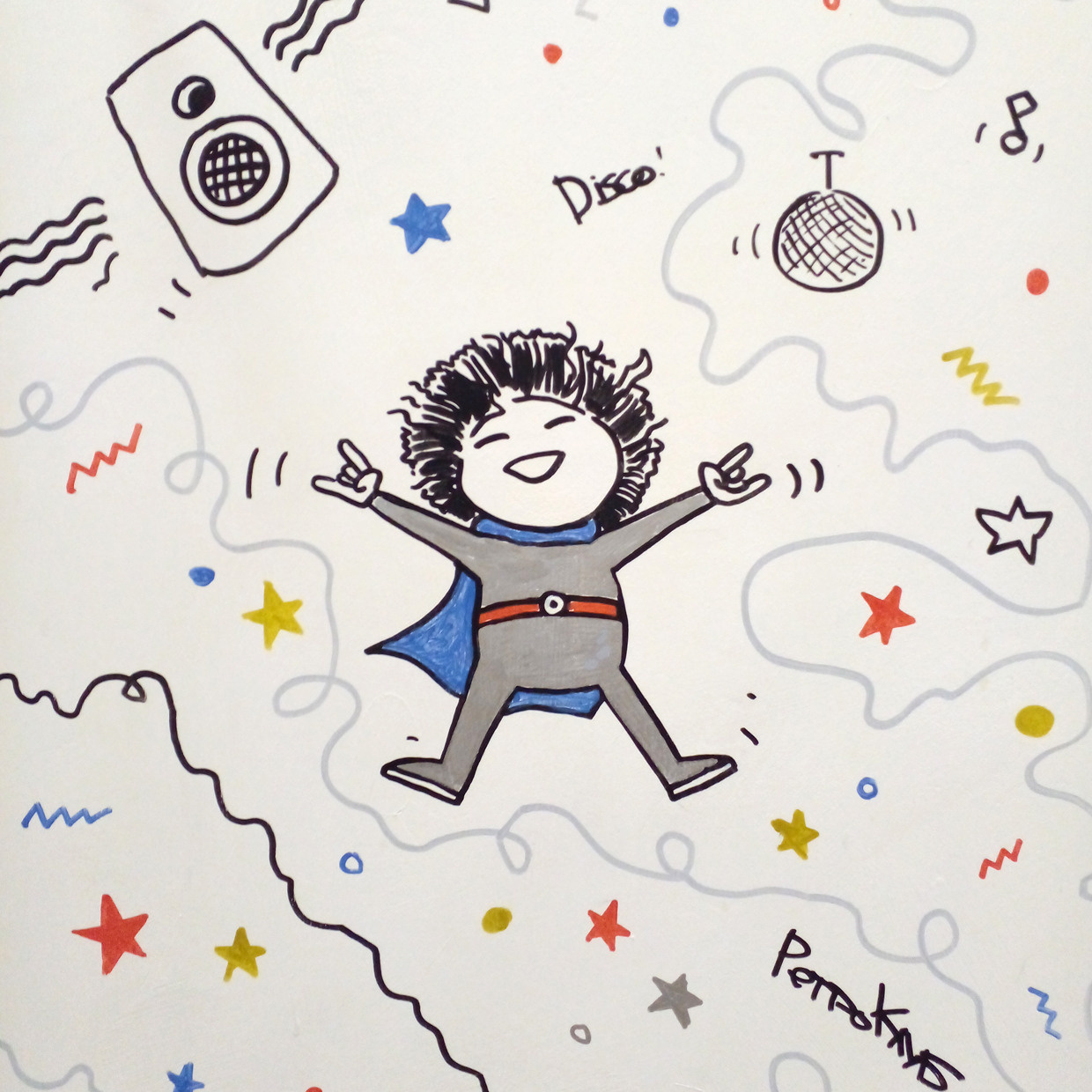 Drawing in the interior. Графический дизайнер и иллюстратор Айрат Давлетшин