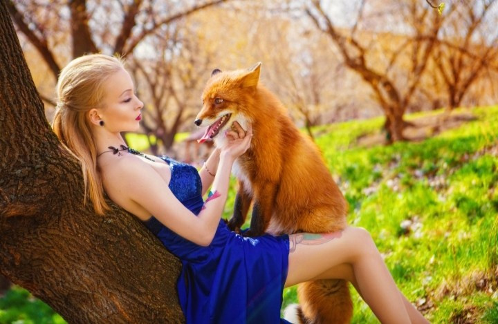 С животными. Фотограф Светлана