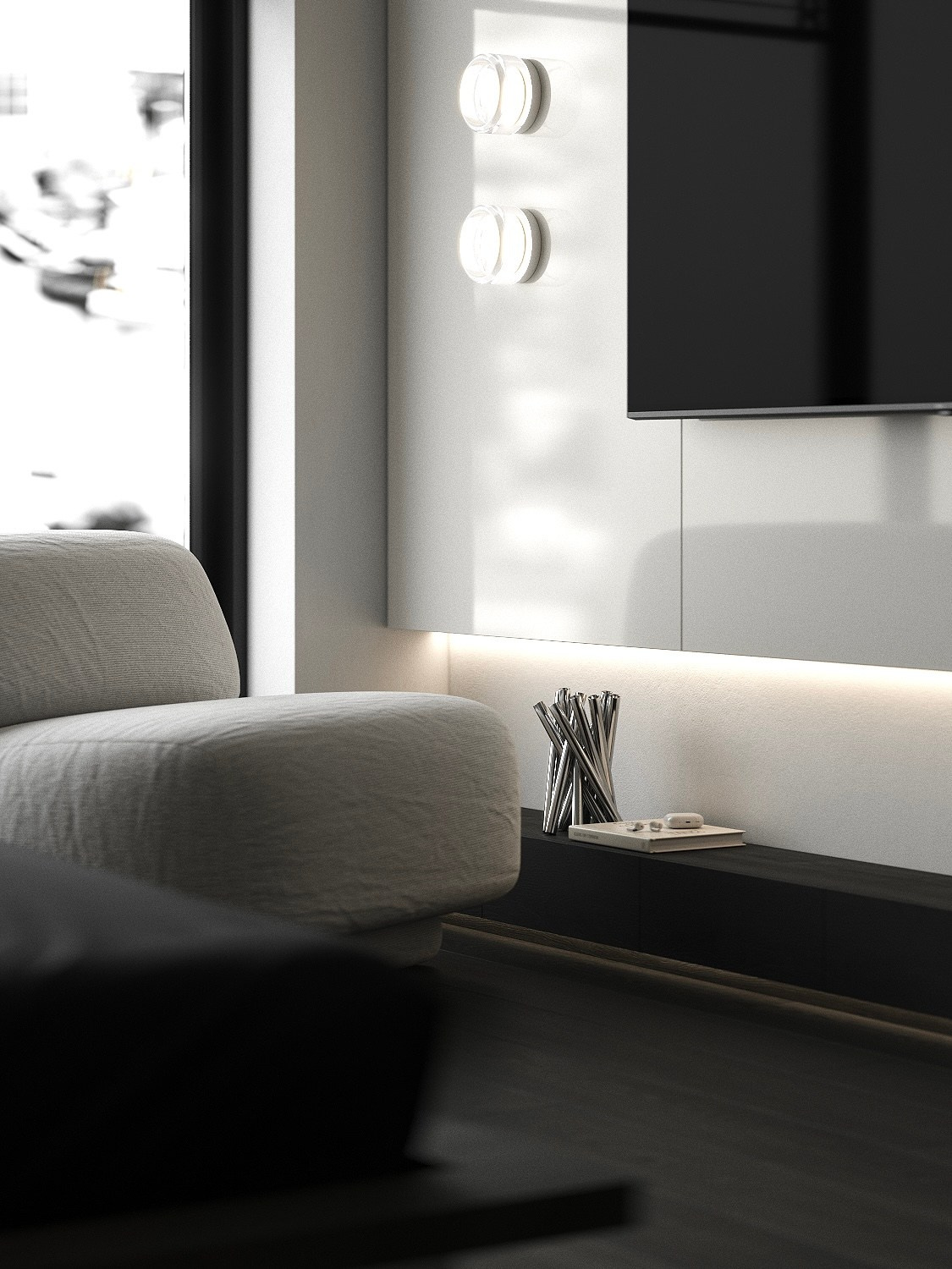 Спальня 25 м². 3d визуализатор Валерия Романова