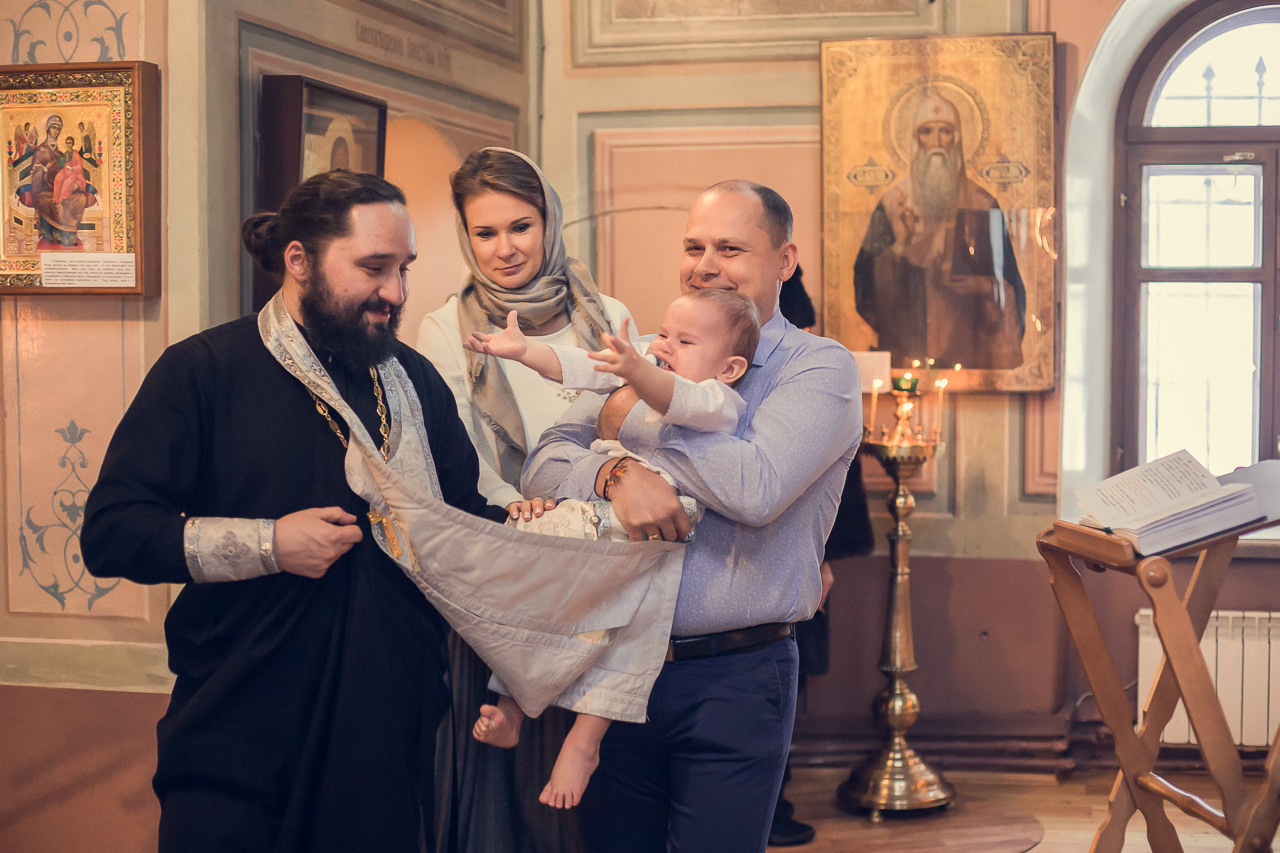Крещение Романа. Семейный фотограф Николаева Ольга