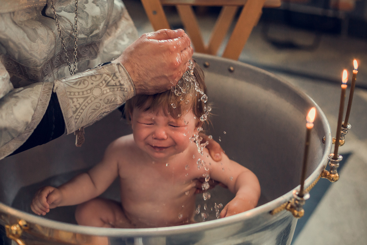 Крещение Георгия. Семейный фотограф Николаева Ольга