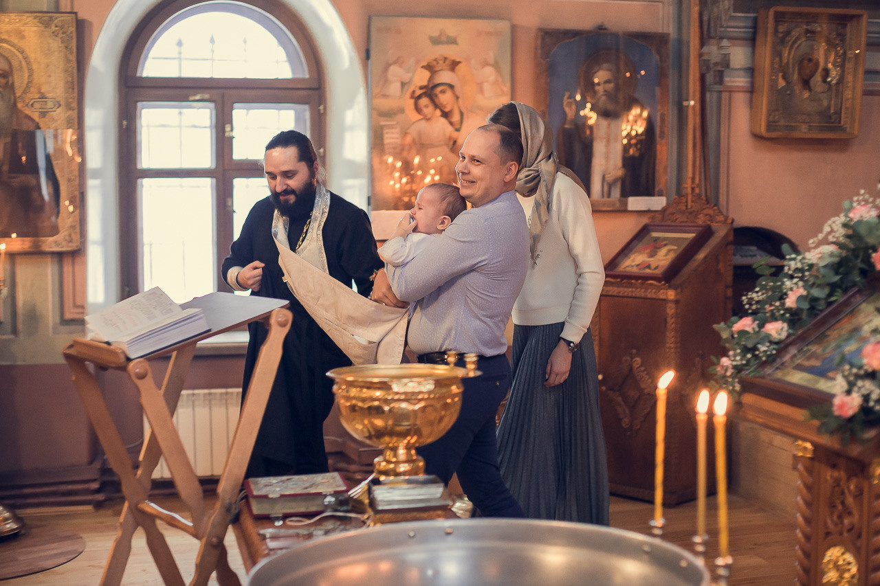 Крещение Романа. Семейный фотограф Николаева Ольга