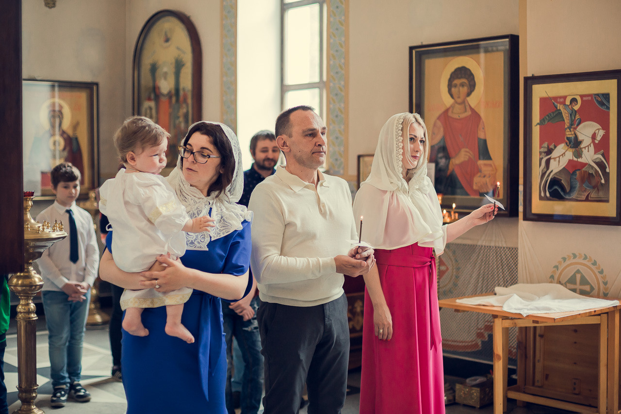 Крещение Георгия. Семейный фотограф Николаева Ольга