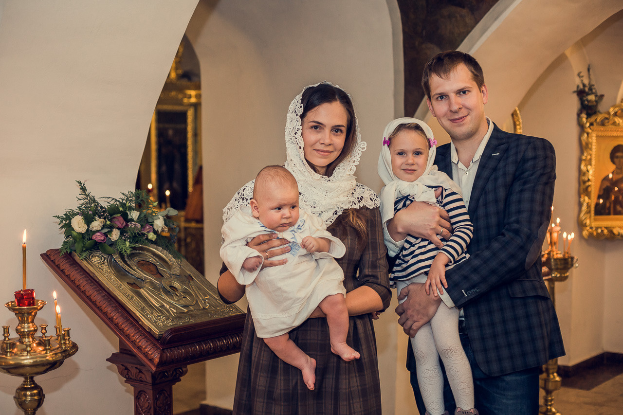 Крещение Александра. Семейный фотограф Николаева Ольга