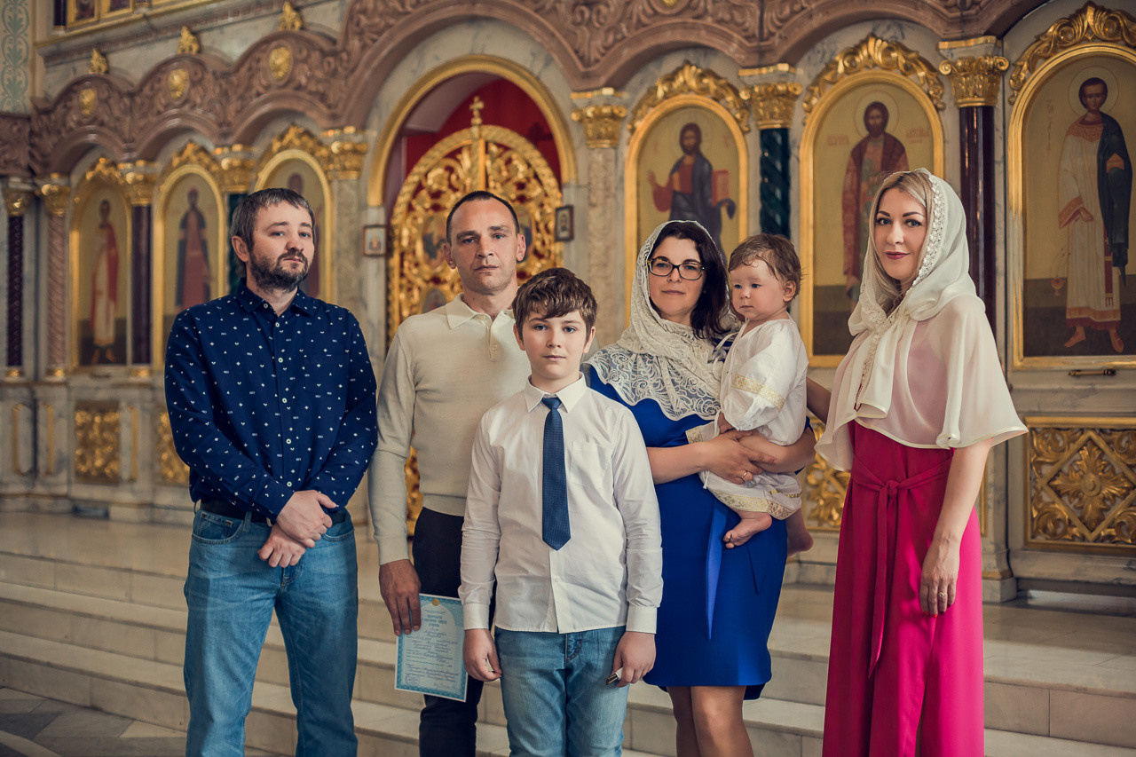 Крещение Георгия. Семейный фотограф Николаева Ольга