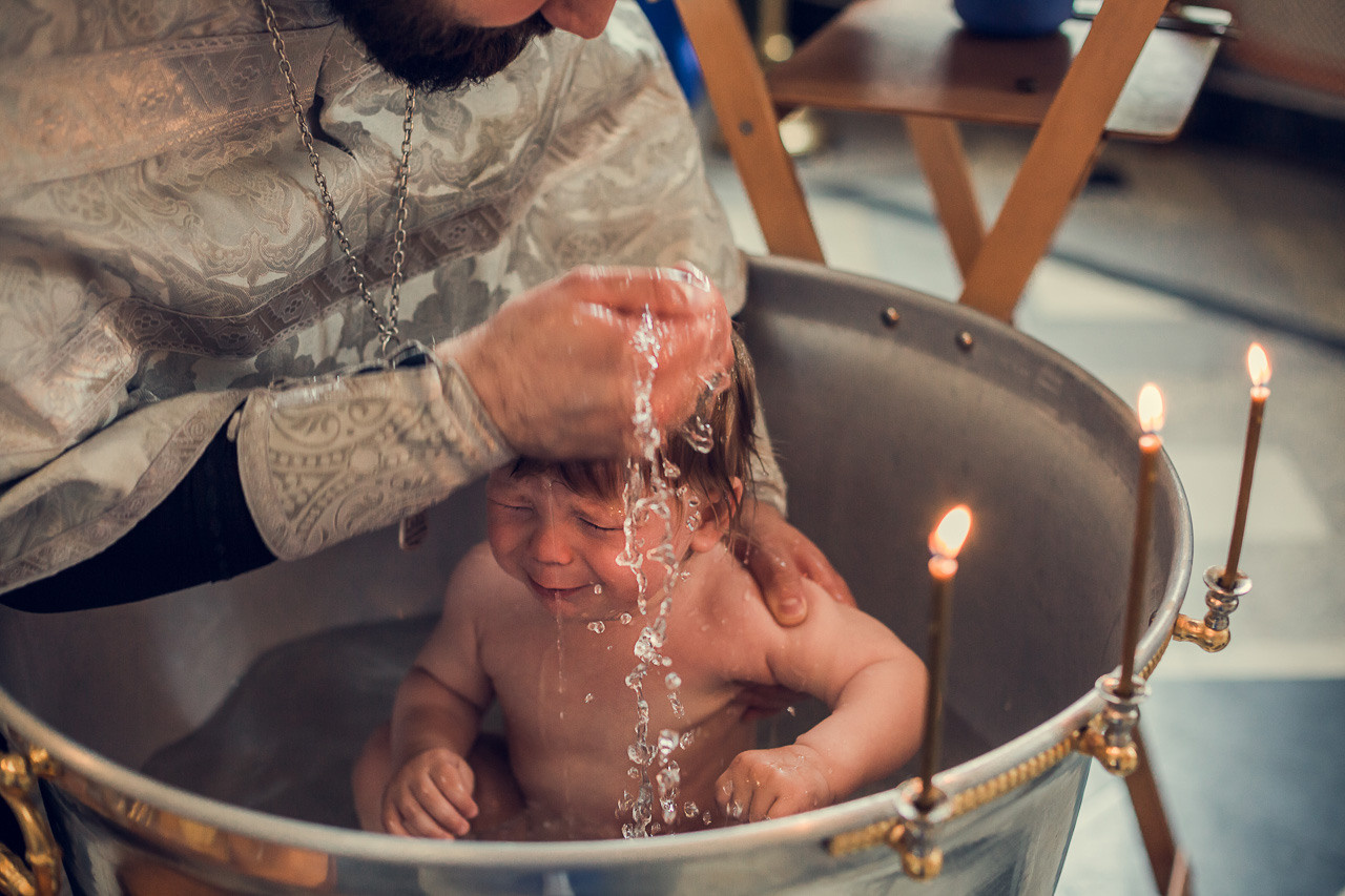 Крещение Георгия. Семейный фотограф Николаева Ольга