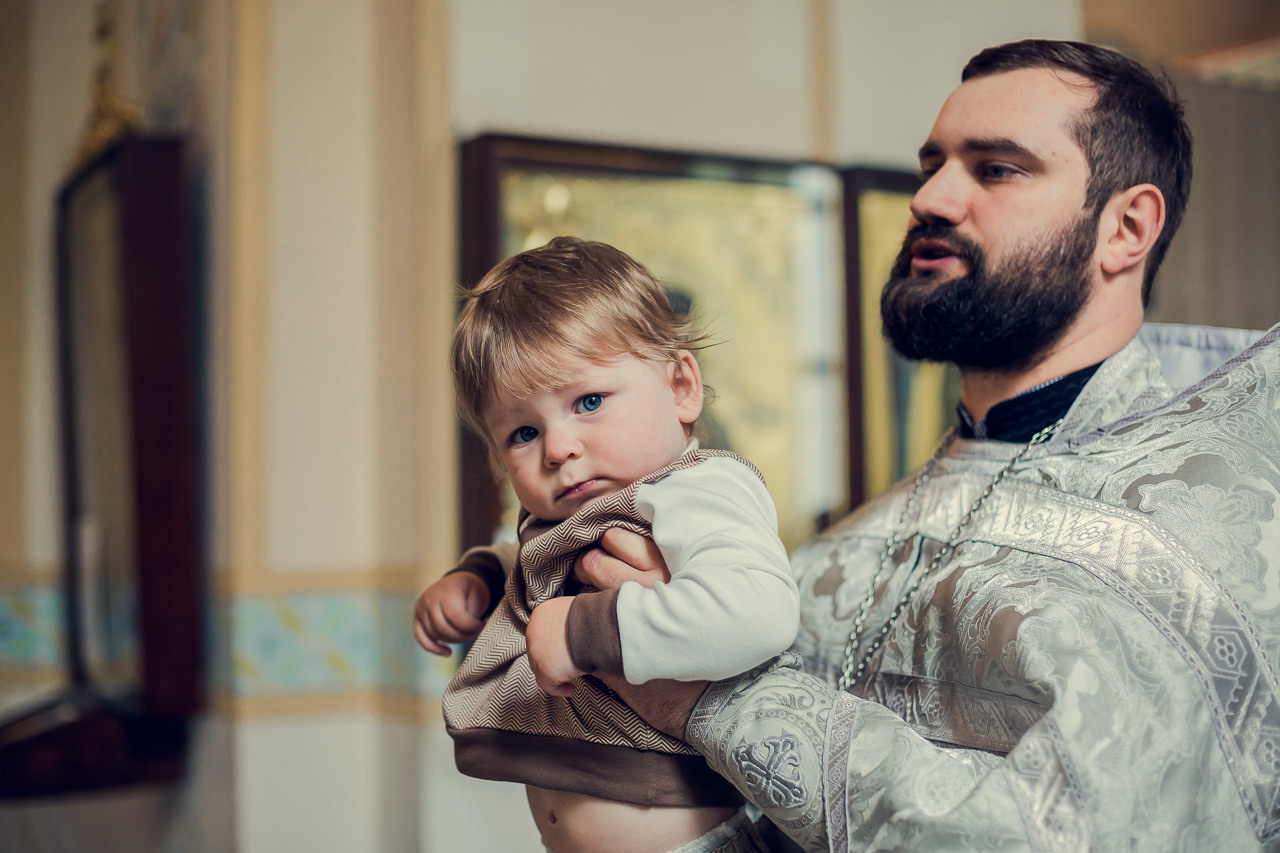 Крещение Георгия. Семейный фотограф Николаева Ольга
