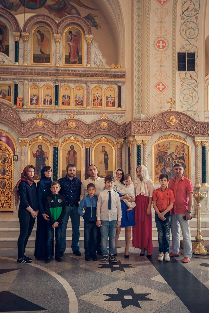 Крещение Георгия. Семейный фотограф Николаева Ольга