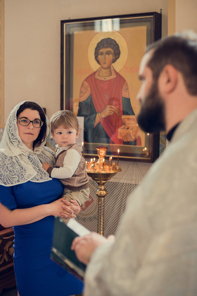 Крещение Георгия. Семейный фотограф Николаева Ольга
