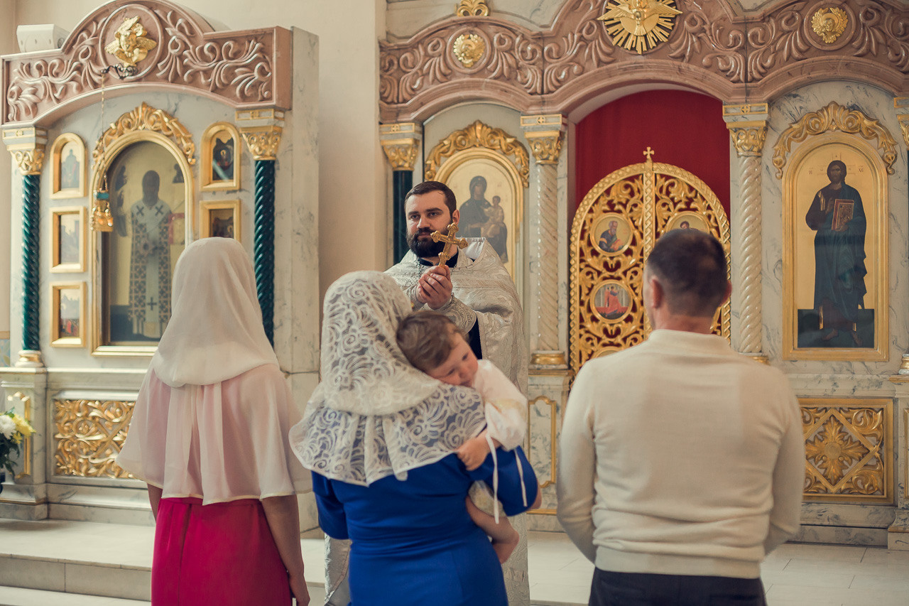 Крещение Георгия. Семейный фотограф Николаева Ольга