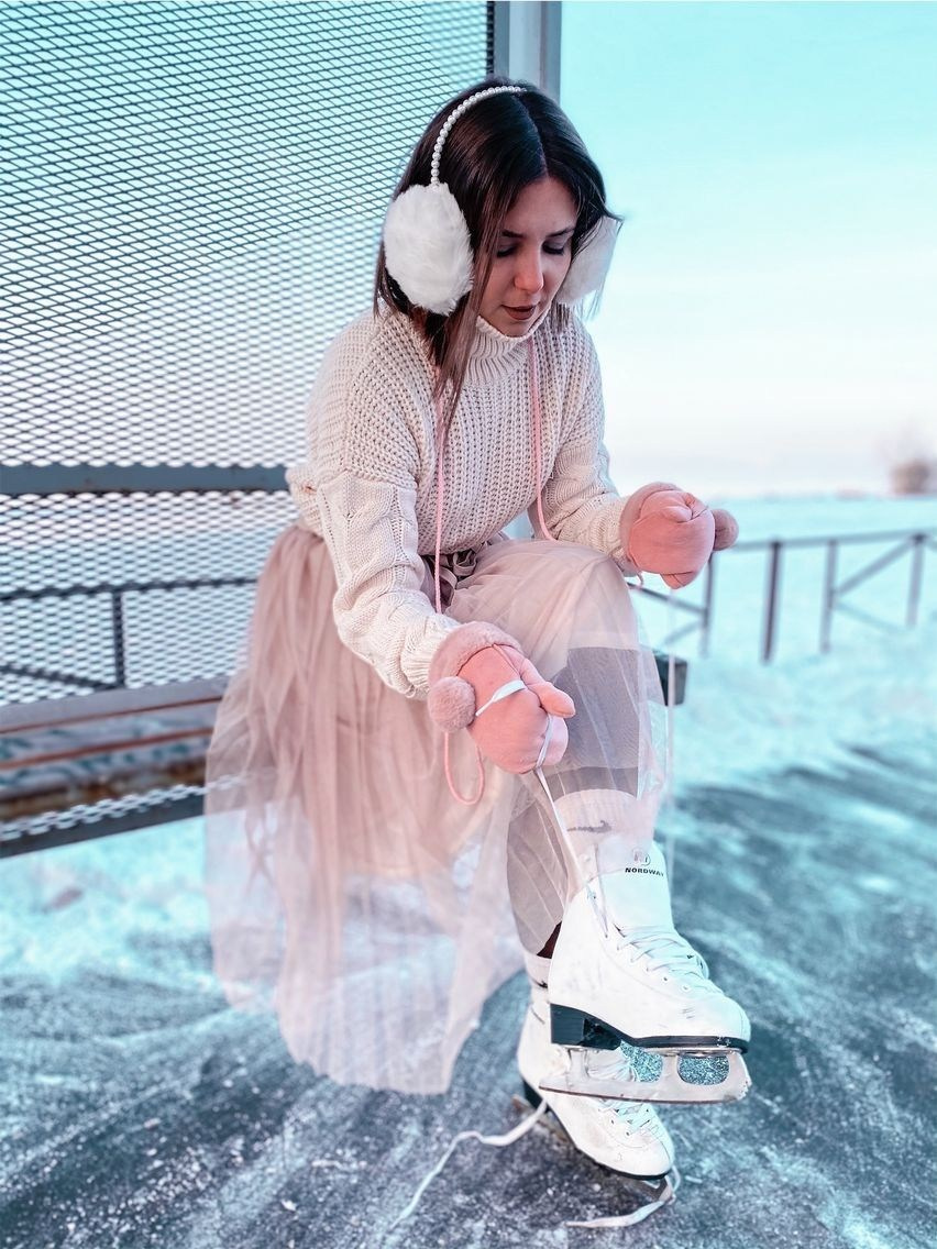 На коньках. Семейный и свадебный фотограф в Минске Юлия Грин